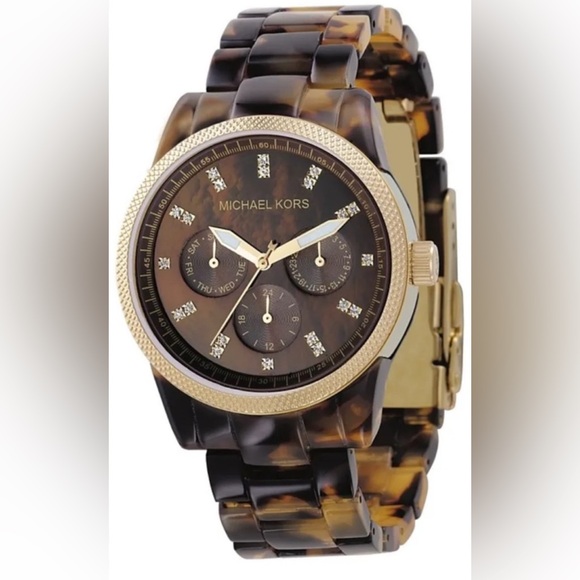 Michael Kors Tortoise Shell Watch MK5038 - Picture 6 of 6